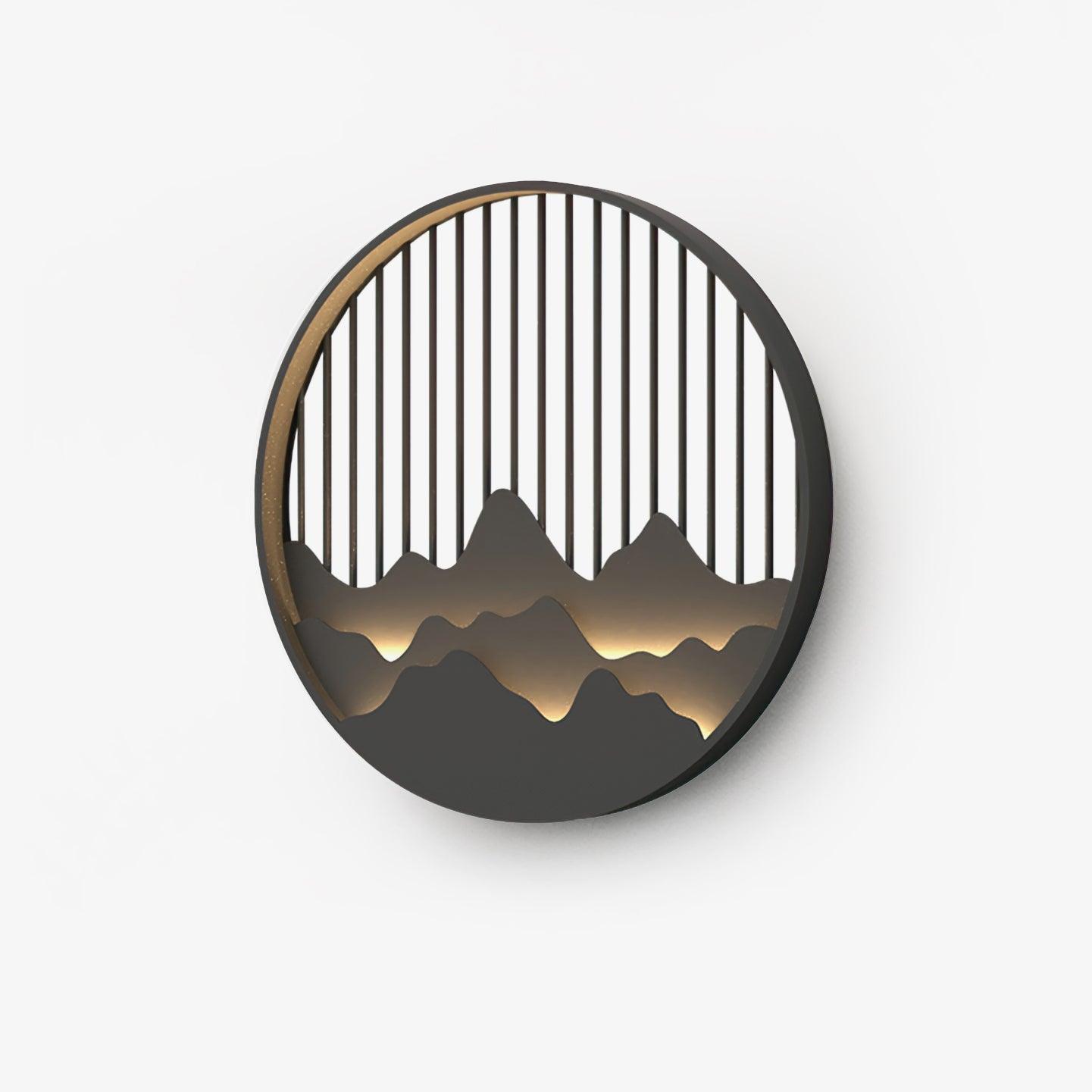 Mountain Outdoor Wall Lamp Waterproof LED Wall Light | Modern Landscape Design | IP65 Stainless Steel | Warm Neutral Cool Light Options