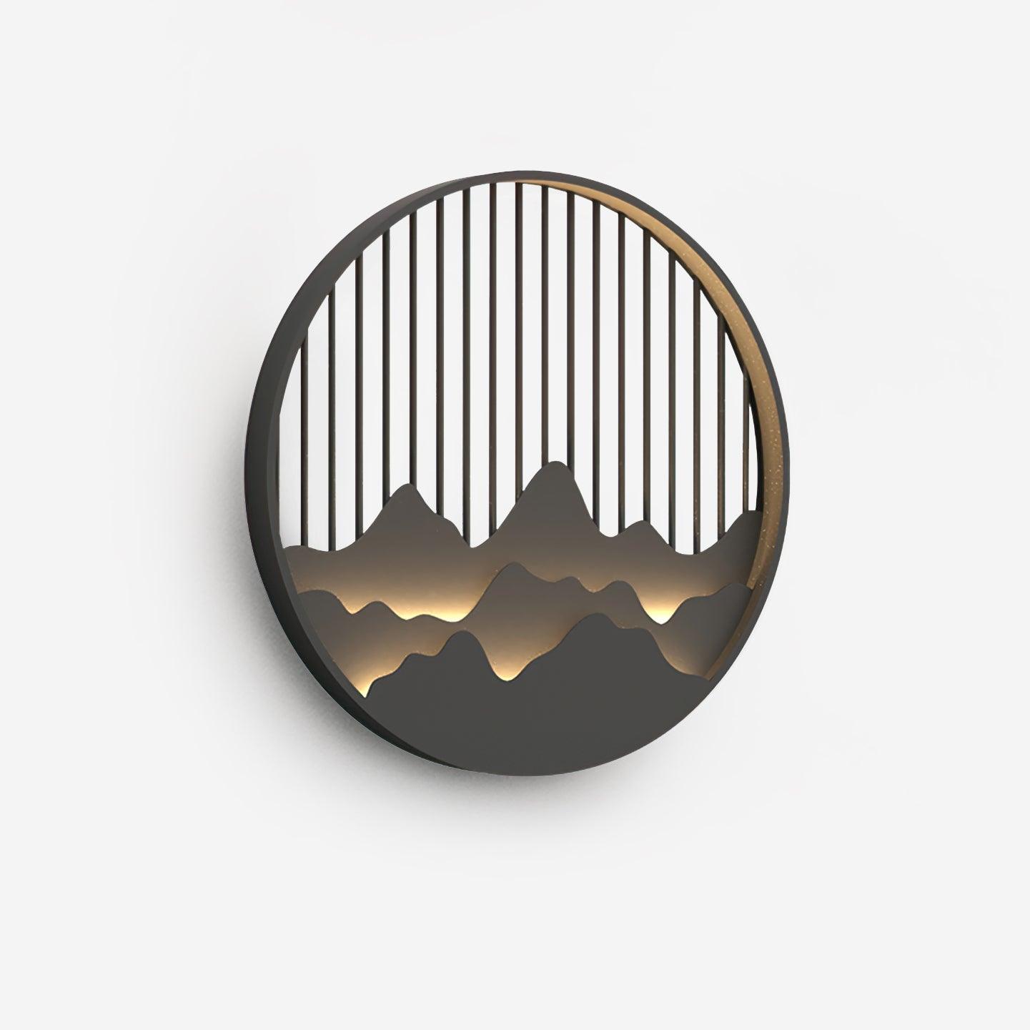 Mountain Outdoor Wall Lamp Waterproof LED Wall Light | Modern Landscape Design | IP65 Stainless Steel | Warm Neutral Cool Light Options