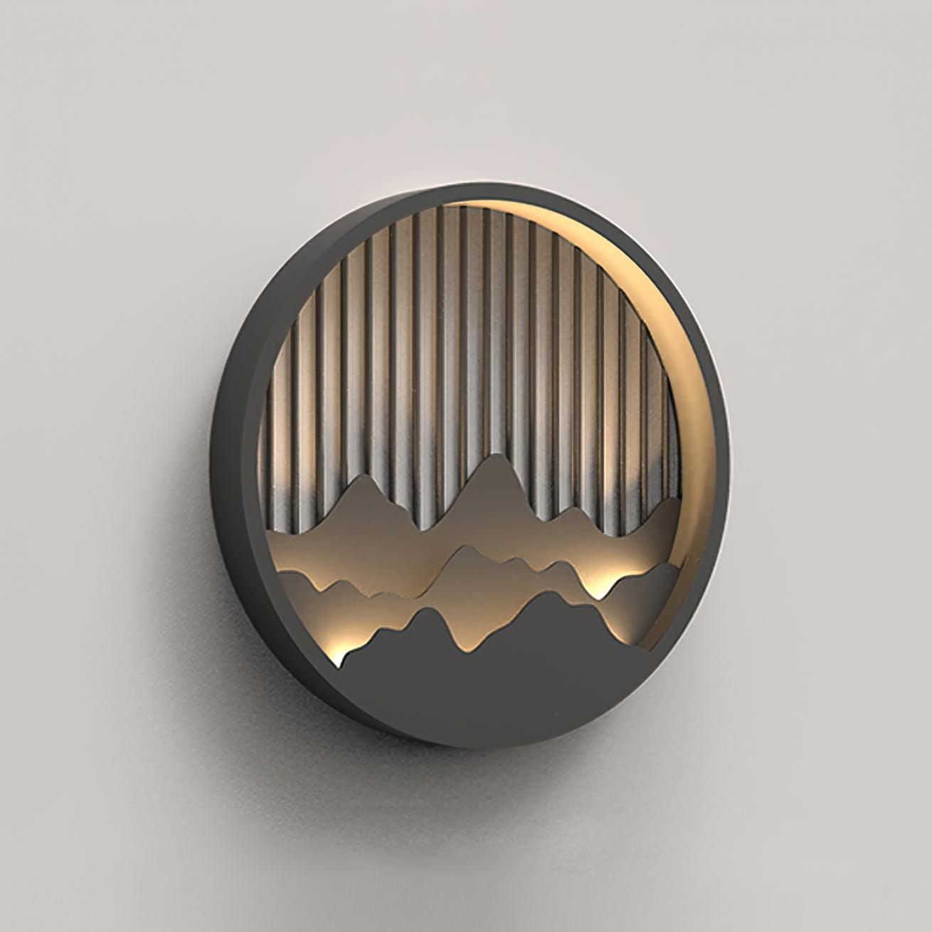 Mountain Outdoor Wall Lamp Waterproof LED Wall Light | Modern Landscape Design | IP65 Stainless Steel | Warm Neutral Cool Light Options