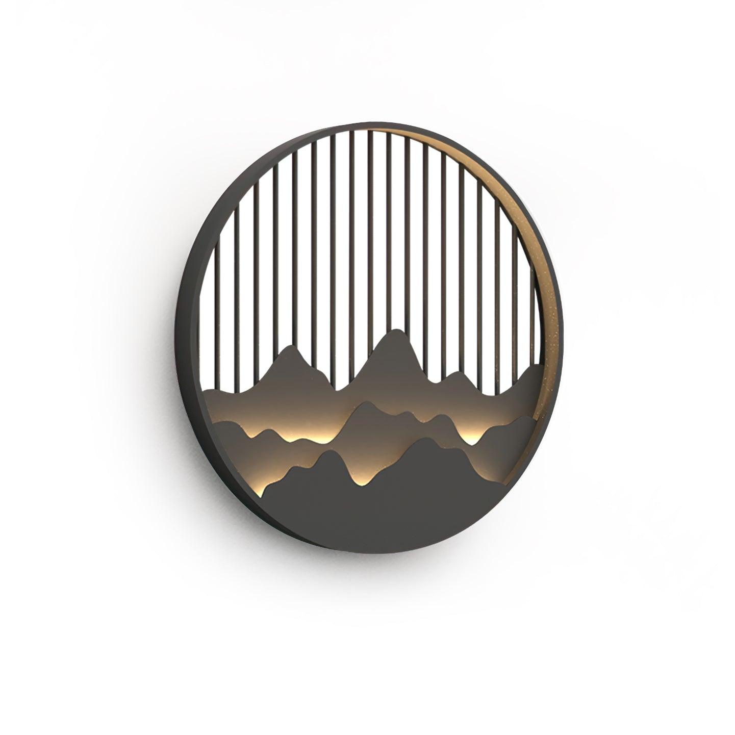 Mountain Outdoor Wall Lamp Waterproof LED Wall Light | Modern Landscape Design | IP65 Stainless Steel | Warm Neutral Cool Light Options