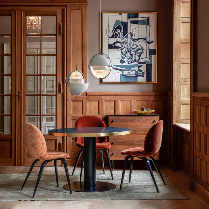 Danish Style Pendant Lamp Scandinavian Layered Shade Ceiling Light | Metal Design E26 E27 | Indoor Dining Living Room Lighting