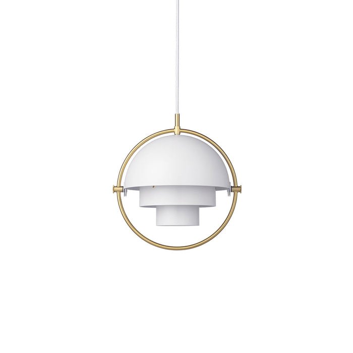 Danish Style Pendant Lamp Scandinavian Layered Shade Ceiling Light | Metal Design E26 E27 | Indoor Dining Living Room Lighting