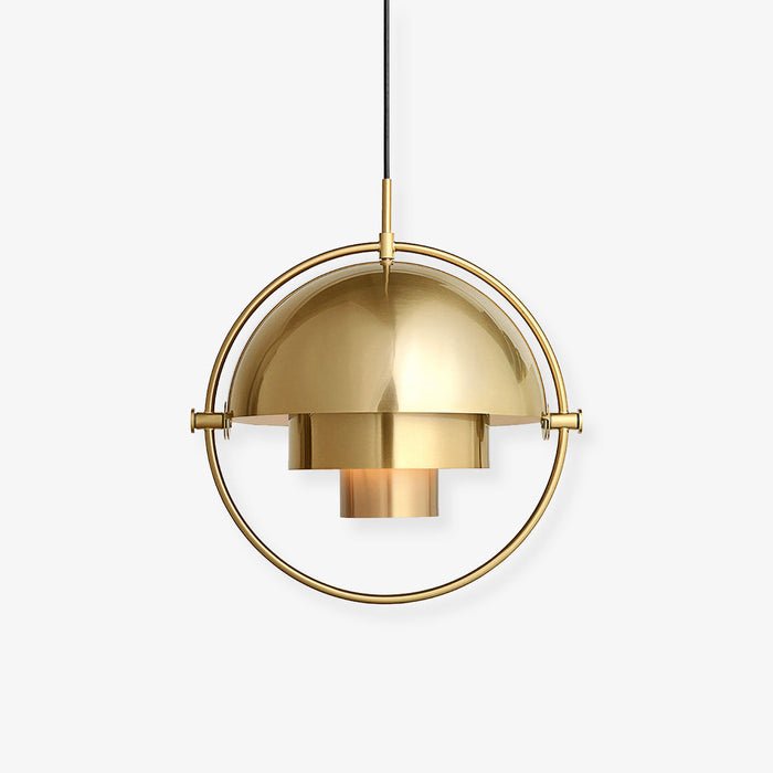 Danish Style Pendant Lamp Scandinavian Layered Shade Ceiling Light | Metal Design E26 E27 | Indoor Dining Living Room Lighting