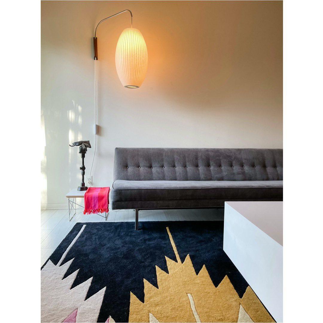 Nelson Wall Sconce | Mid-Century Modern Wall Light | Walnut & Metal Fixture | E26/E27 Ambient Indoor Lighting