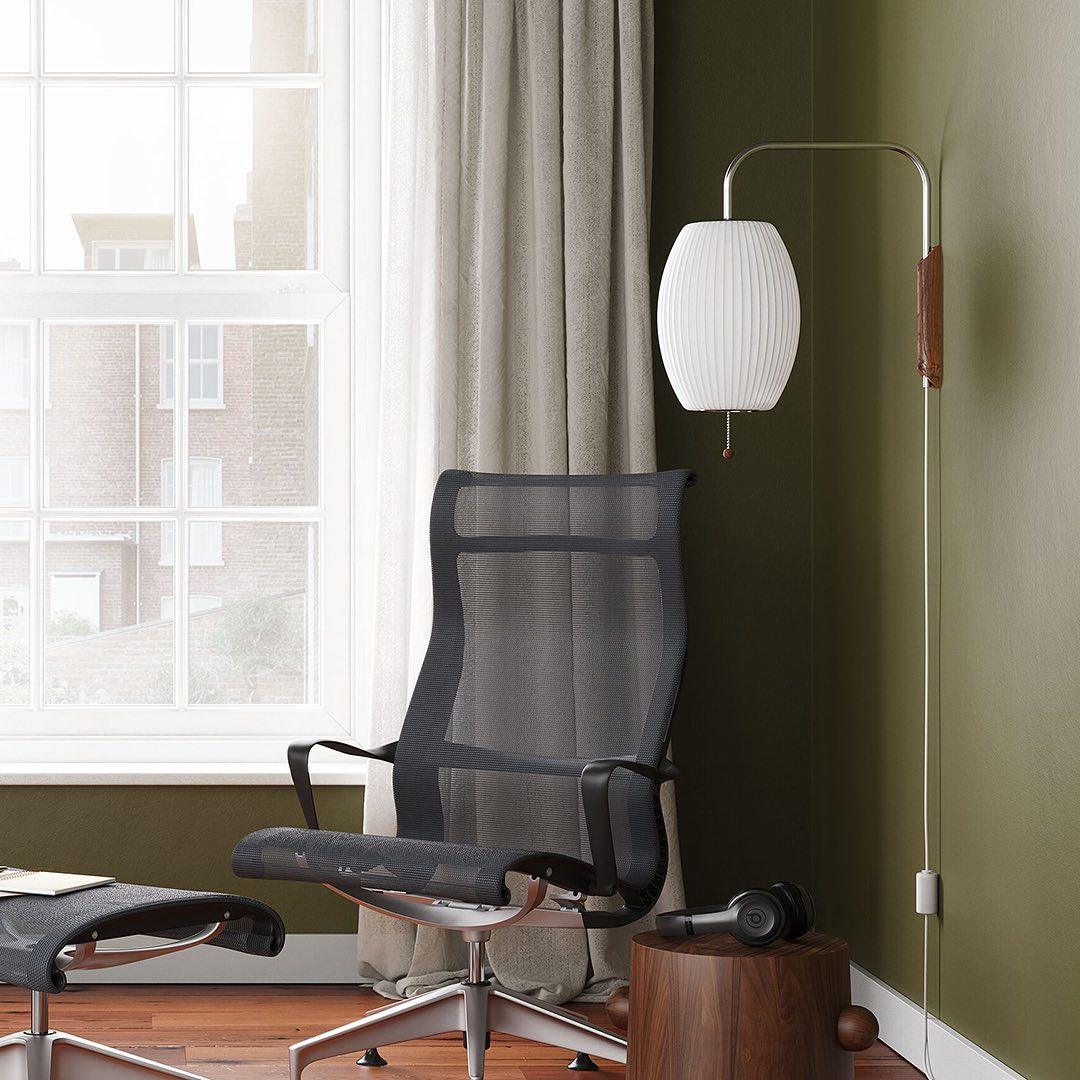 Nelson Wall Sconce | Mid-Century Modern Wall Light | Walnut & Metal Fixture | E26/E27 Ambient Indoor Lighting