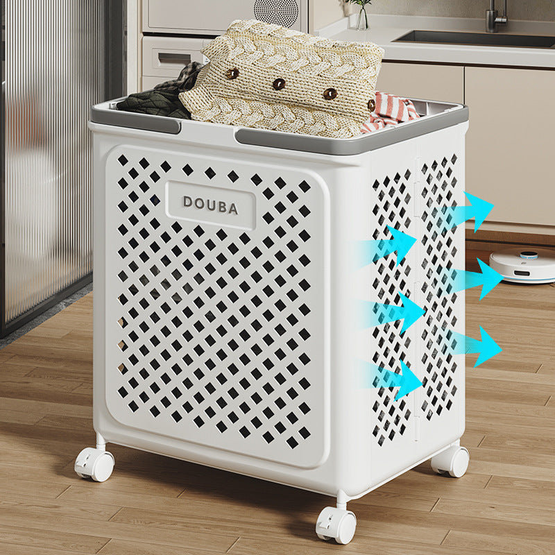 LaundroFlex | Foldable Laundry Basket with Wheels, Space-Saving & Mobile