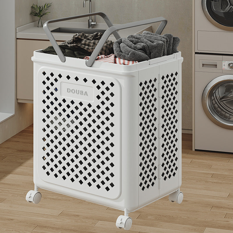 LaundroFlex | Foldable Laundry Basket with Wheels, Space-Saving & Mobile