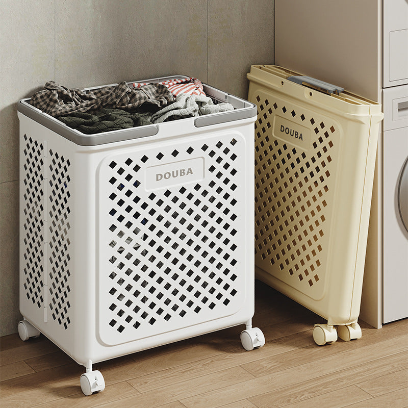 LaundroFlex | Foldable Laundry Basket with Wheels, Space-Saving & Mobile