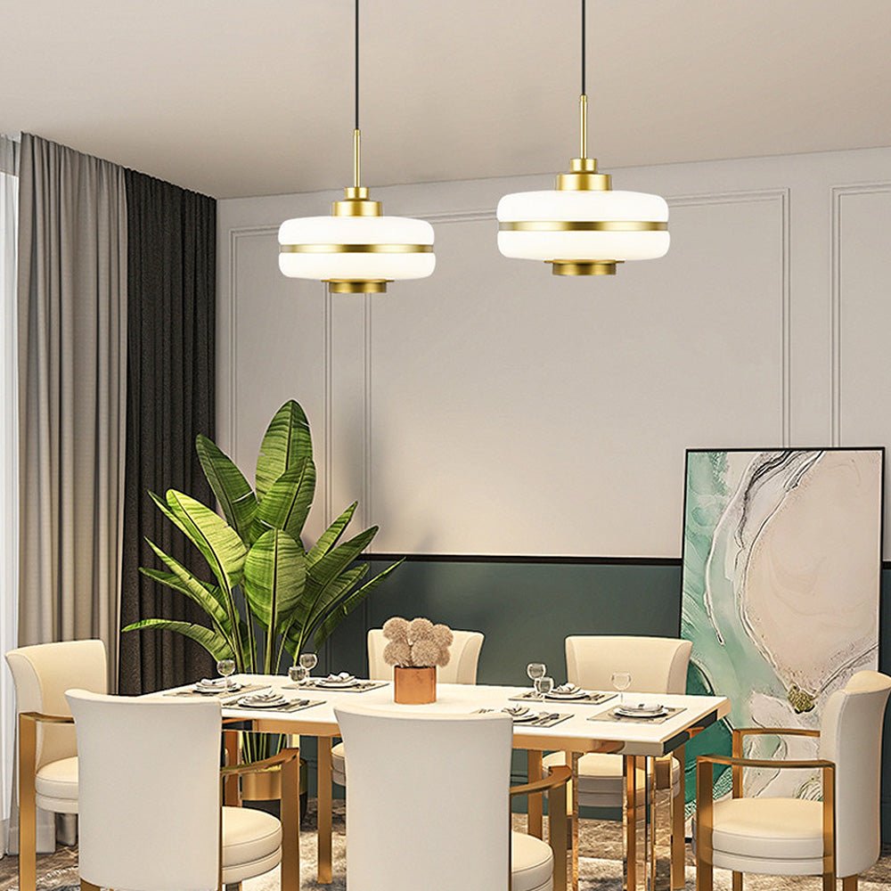Scandinavian Glass Pendant Lamp for Dining & Living Spaces | Minimalist Luxury Hanging Light | Adjustable Cable 1.5m | LED Compatible