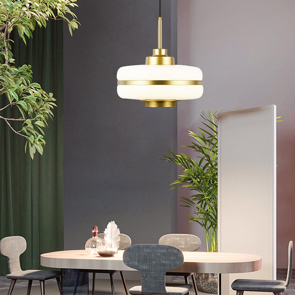 Scandinavian Glass Pendant Lamp for Dining & Living Spaces | Minimalist Luxury Hanging Light | Adjustable Cable 1.5m | LED Compatible