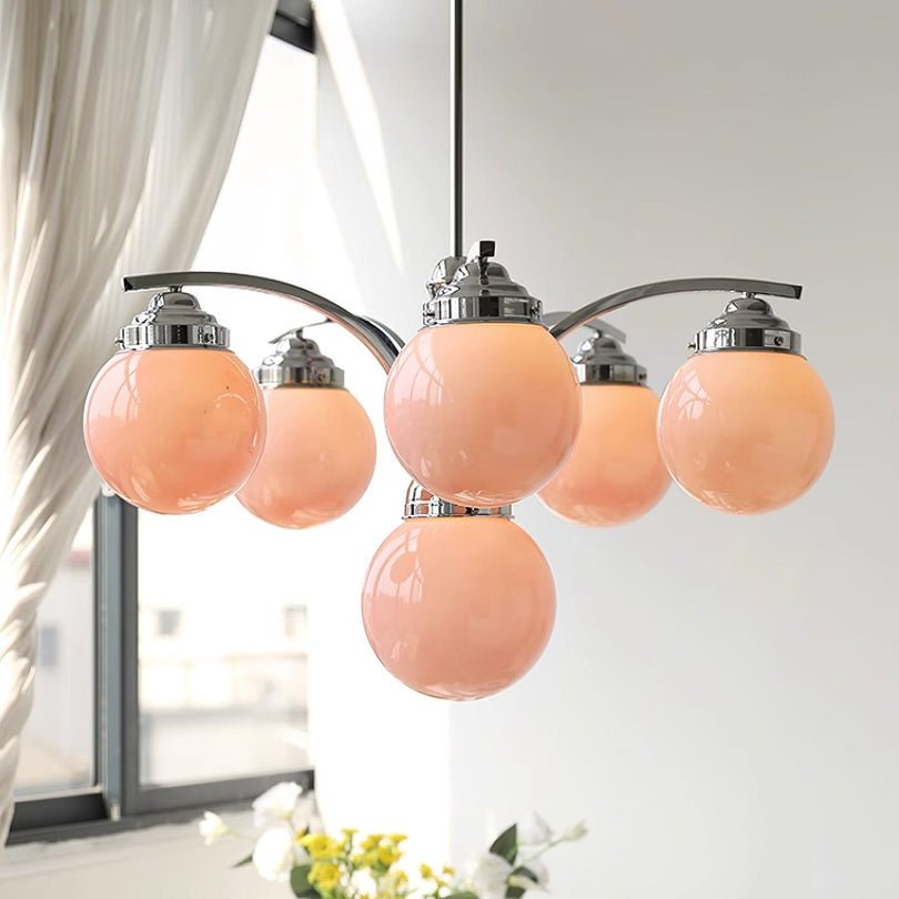 Retro Salamanca Round Glass Chandeliers