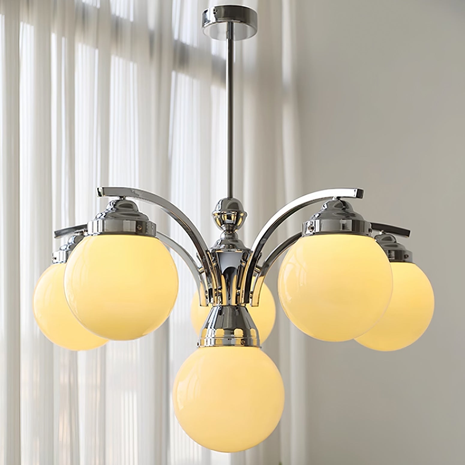 Retro Salamanca Round Glass Chandeliers