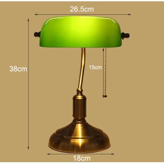 Glass Table Lamp in European Style