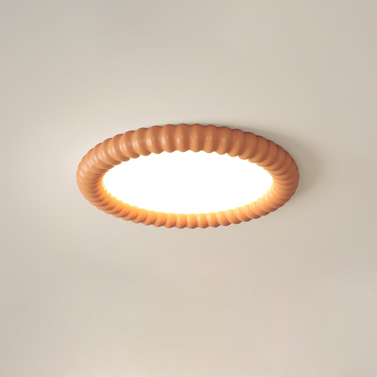 Ripple Halo Ceiling Lamp Modern LED Flush Mount Light | Adjustable Color Temperature | Minimalist Round Ceiling Fixture Bedroom Living Room
