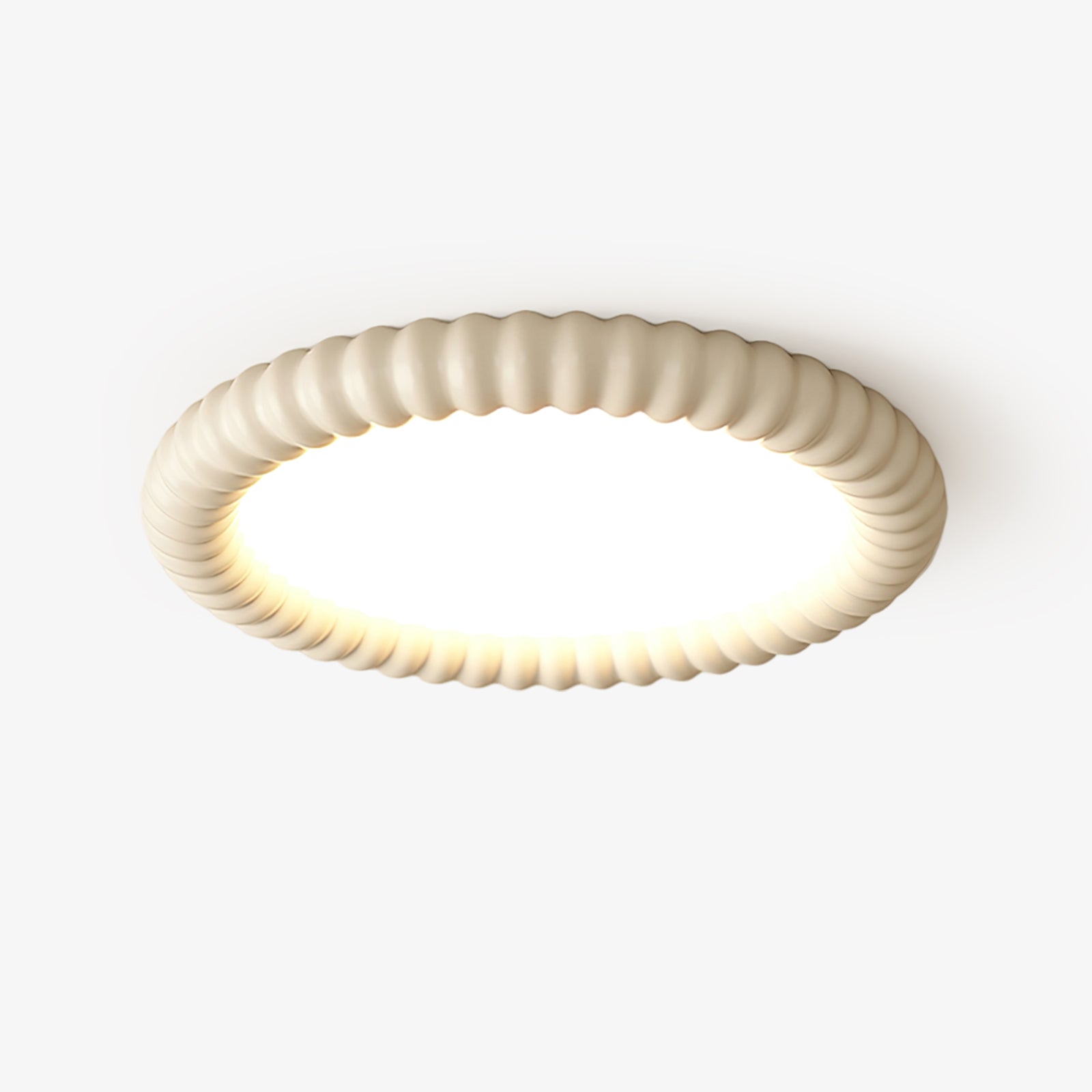 Ripple Halo Ceiling Lamp Modern LED Flush Mount Light | Adjustable Color Temperature | Minimalist Round Ceiling Fixture Bedroom Living Room