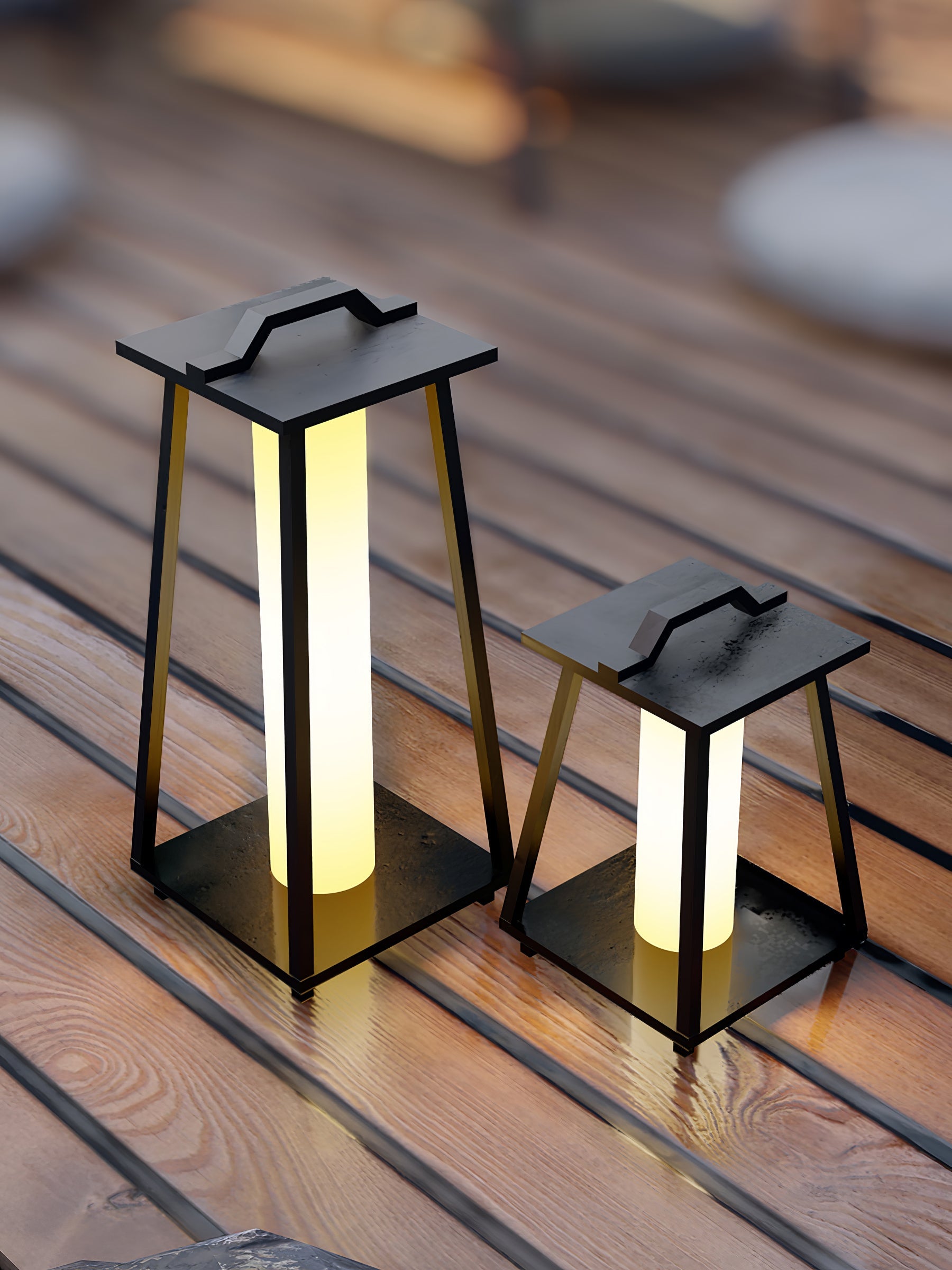 Portable Outdoor LED Lamp Stainless Steel Garden Light Roam | IP65 Weatherproof Handle Lantern | Patio Balcony Courtyard Lighting