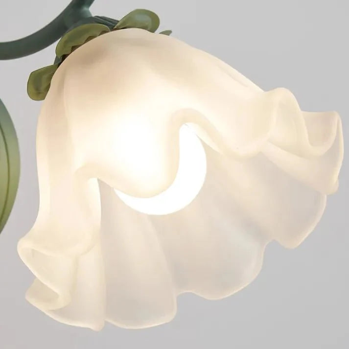 Lily of the Valley Flower Wall Lamp | Floral Design | E27 Socket | Iron Acrylic | Decorative Ambient Lighting for Bedroom and Living Room