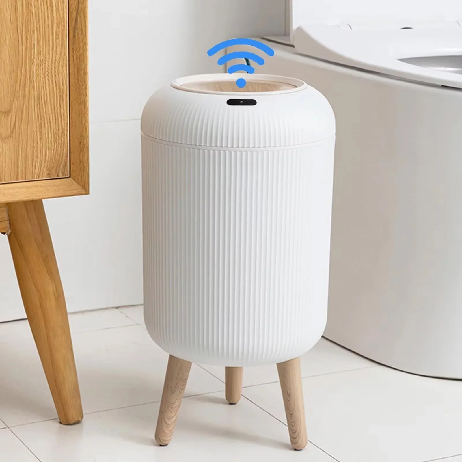 Vekkio Sense | Automatic Trash Can with Motion Sensor for Bathroom, Kitchen, or Office
