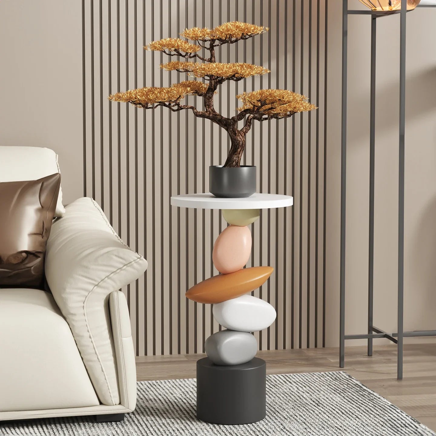 Virellox Luxury Coffee Table Side Table | Modern Minimalist Accent Table | Living Room Bedroom