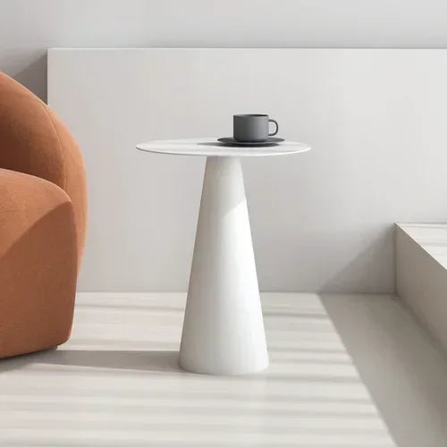 Norvian Round Wooden Coffee Table | Modern Minimalist Side Table with Storage | Living Room & Bedroom