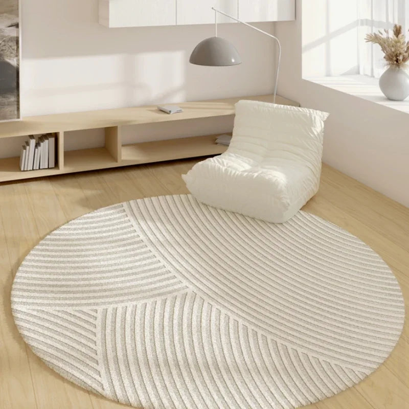FormaLuna Rug | Round rug with modern geometric pattern