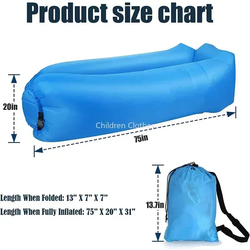 Luftnest Relo Foldable Air Sofa | Inflatable Outdoor Lounger | Quick Fill, Lightweight & Portable | Park Beach Garden
