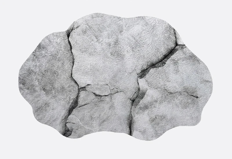 Neloura Irregular Shape Plush Rug | Soft Fluffy Area Carpet | Modern Luxury Floor Rug for Living Room & Bedroom