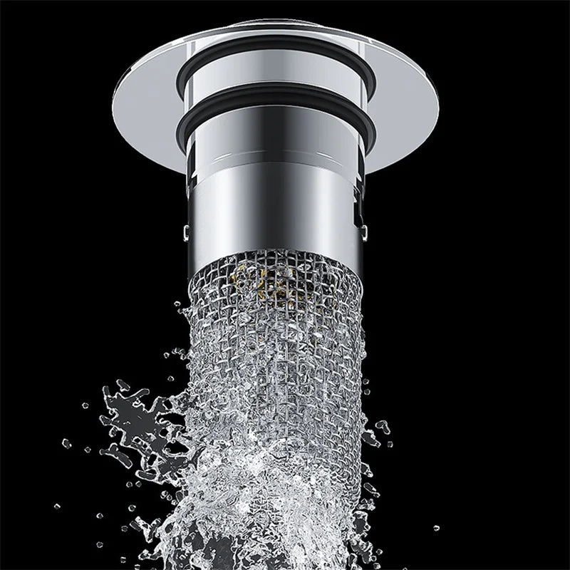 Drain strainer for shower and sink | Hair strainer made of stainless steel | StoppFix