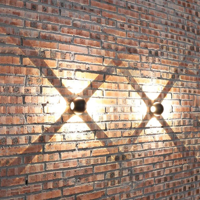 Modern Ball Wall Lamp Aluminum LED | IP65 Waterproof Indoor Outdoor Light | Warm White White | Minimal Spherical Lighting