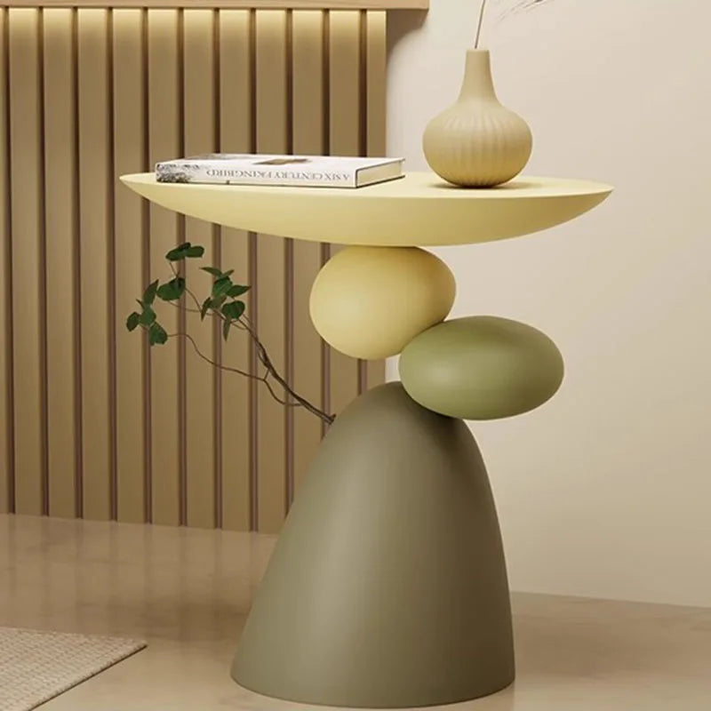 Valerisa Round Side Table Nightstand | Modern Accent Table | Compact Bedside Table