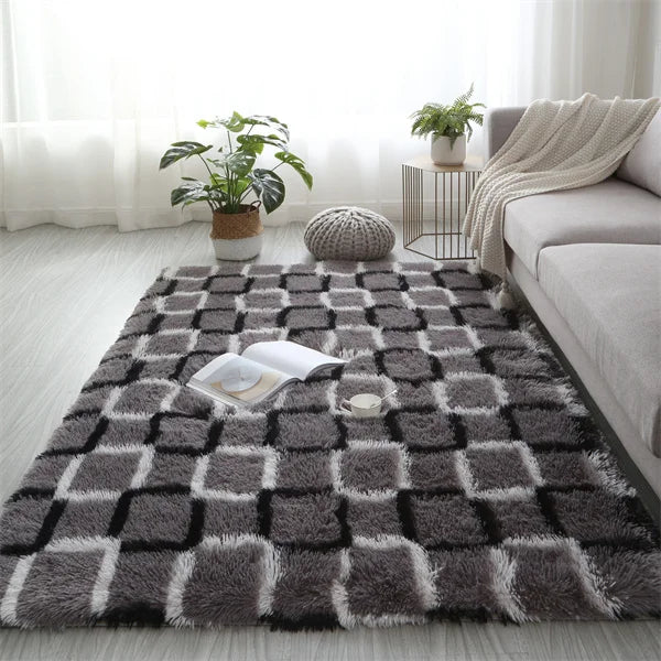 Lumivex Fluffy Shaggy Rug | Extra Soft Plush Area Carpet | Cozy Living Room & Bedroom Floor Rug