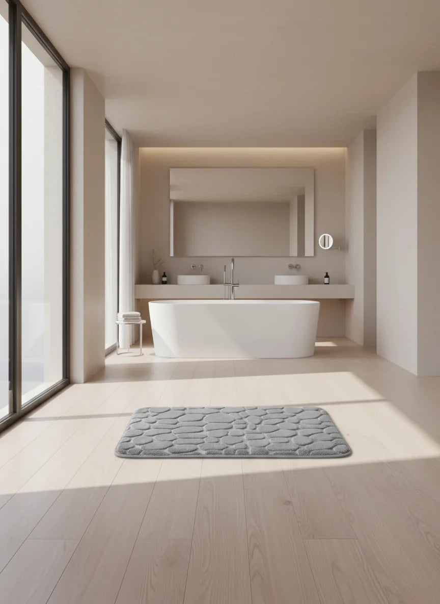 Havenna Non-Slip Memory Foam Floor Mat | Soft Velvet Bathroom & Living Room Rug | Comfort Cushion Anti-Slip Home Mat