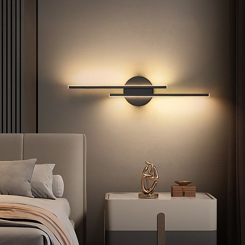 Modern Wall Lamp LED Sconce Minimalist Ambient Lighting | Aluminum & Acrylic | Warm & Cool Light Options | 14W Indoor Wall Light