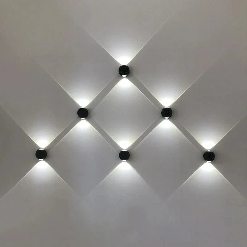 Modern Ball Wall Lamp Aluminum LED | IP65 Waterproof Indoor Outdoor Light | Warm White White | Minimal Spherical Lighting