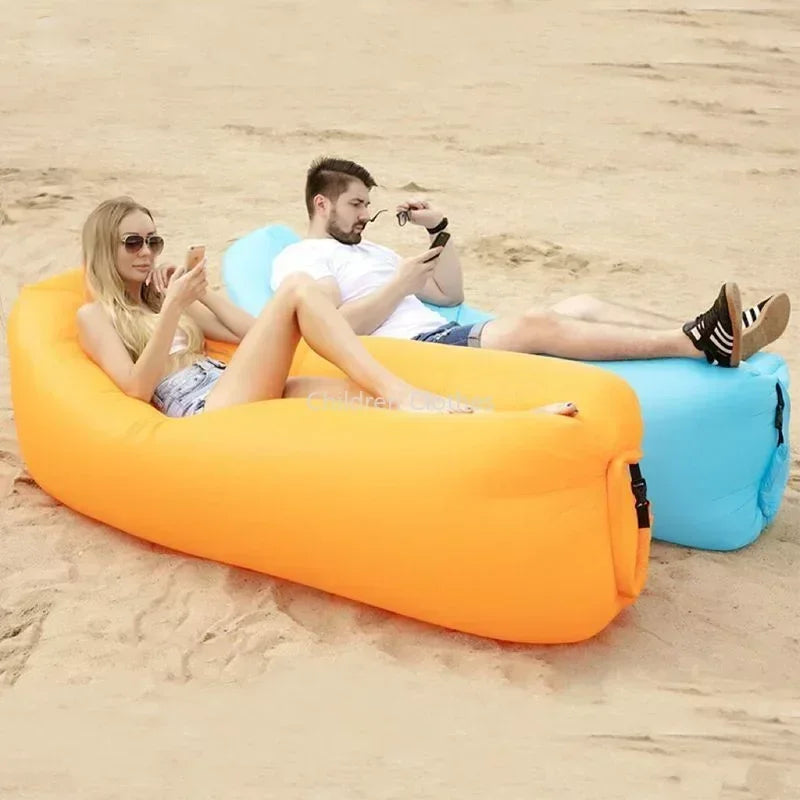 Luftnest Relo Foldable Air Sofa | Inflatable Outdoor Lounger | Quick Fill, Lightweight & Portable | Park Beach Garden