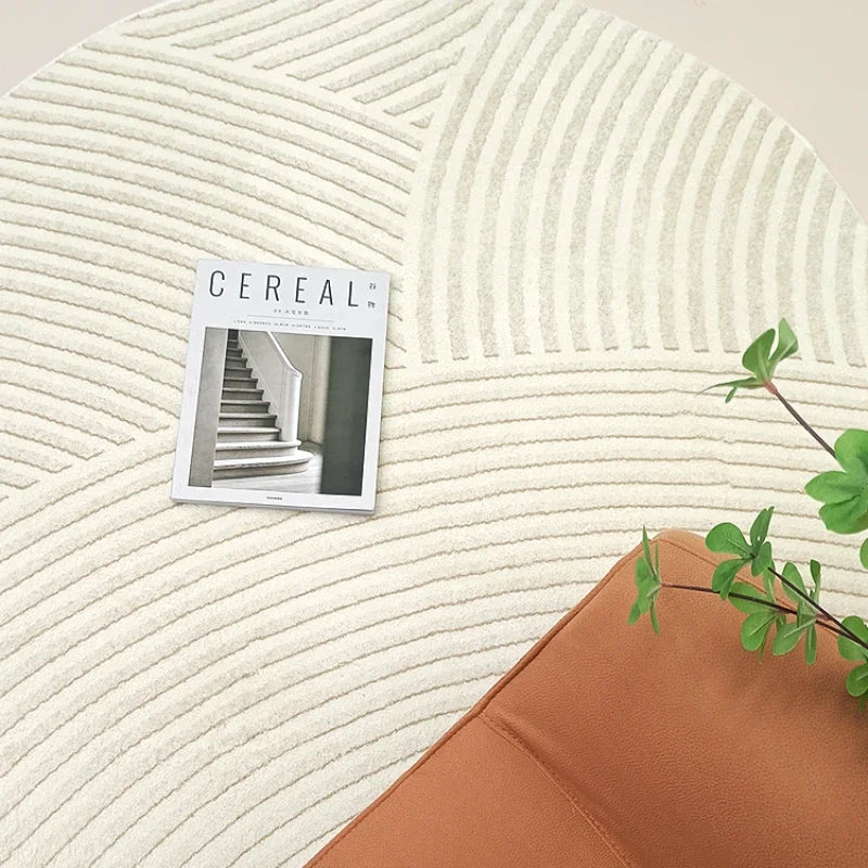 FormaLuna Rug | Round rug with modern geometric pattern