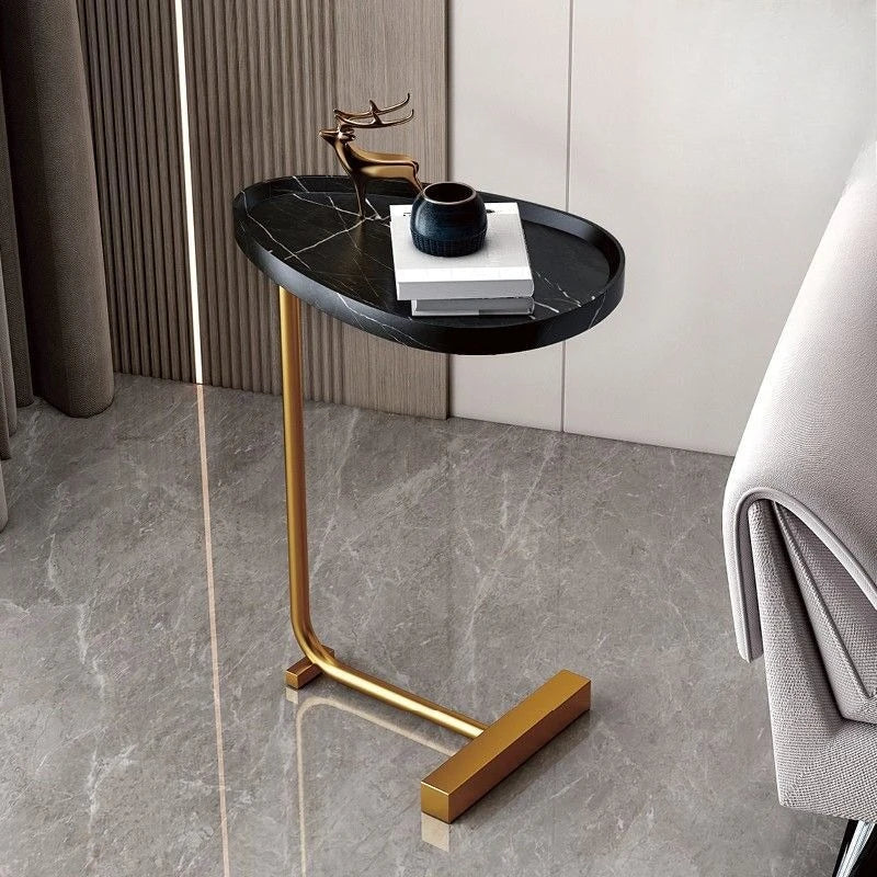 Cavira | C-shaped Side Table for Sofa or Bed