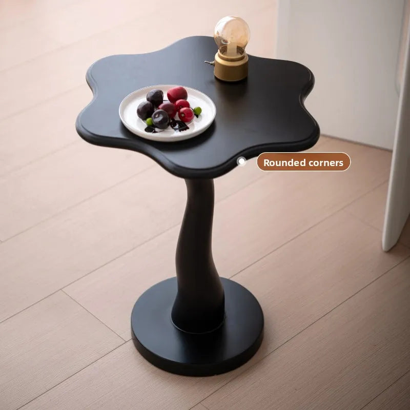 Solmire French Cream Duo Coffee Table | Solid Oak Wood Side Table | Modern Minimalist Design