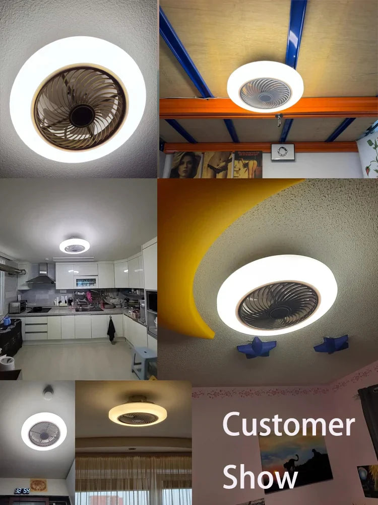 Aeralis Fold | Intelligent Ceiling Fan with Light & Retractable Blades – Quiet & Remote Controlled