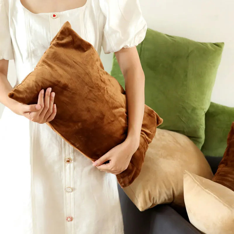 Aemilia – Velvet Decorative Pillow in Cheerful Candy Colors for Sofa & Bedroom