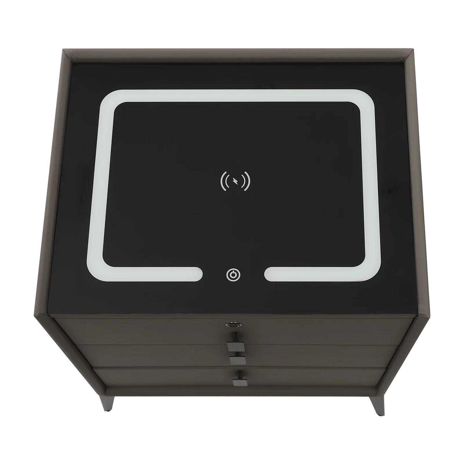Elvanno Nightstand with Wireless Charger & 3 Drawers | Modern Bedside Table with Smart Charging | Minimalist Storage Cabinet for Bedroom