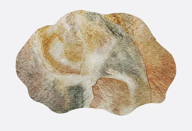 Neloura Irregular Shape Plush Rug | Soft Fluffy Area Carpet | Modern Luxury Floor Rug for Living Room & Bedroom