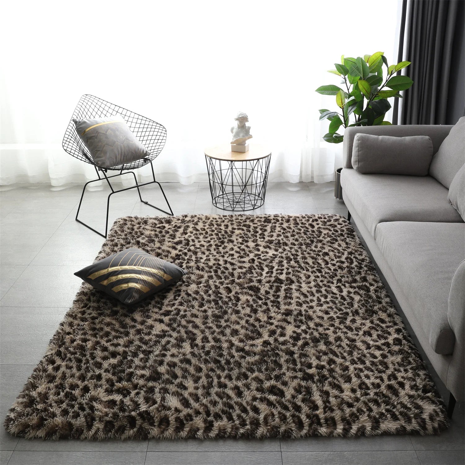 Lumivex Fluffy Shaggy Rug | Extra Soft Plush Area Carpet | Cozy Living Room & Bedroom Floor Rug