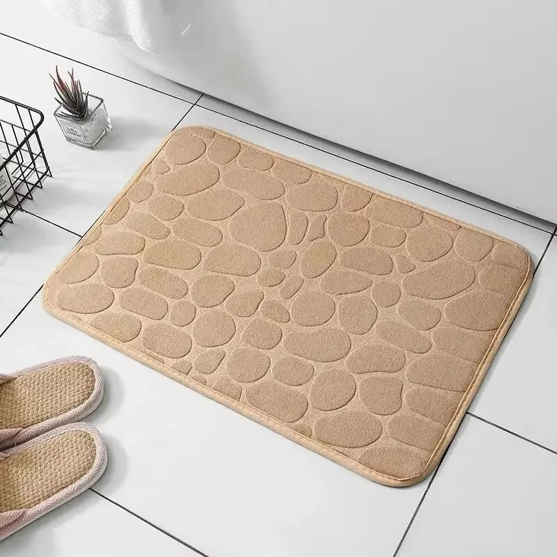 Havenna Non-Slip Memory Foam Floor Mat | Soft Velvet Bathroom & Living Room Rug | Comfort Cushion Anti-Slip Home Mat