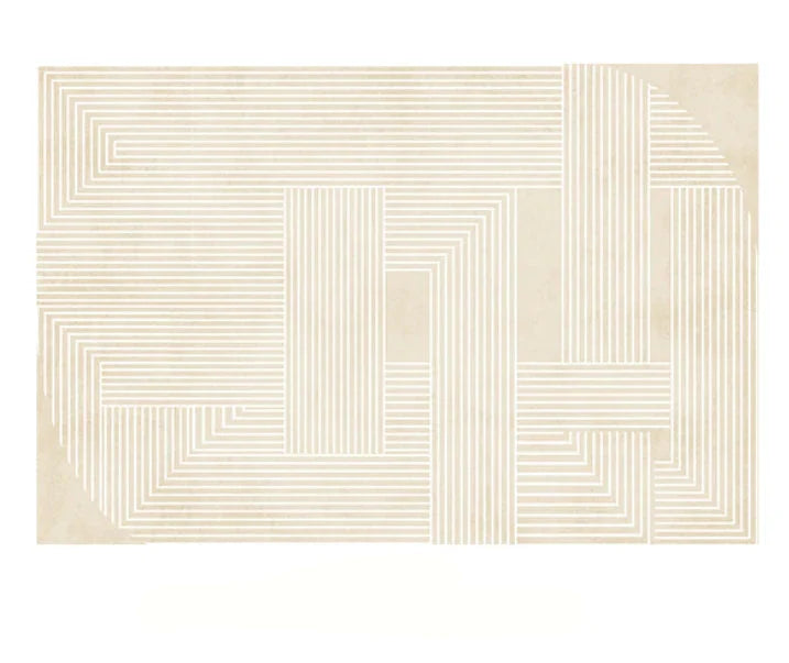 Thalirion Japanese Minimalist Area Rug | Plush Soft Non-Slip Carpet | Large Bedroom & Living Room Floor Rug