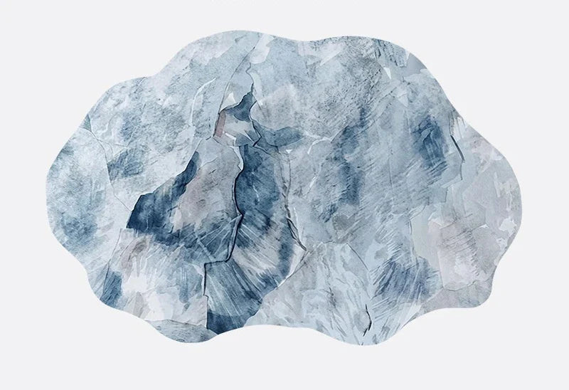 Neloura Irregular Shape Plush Rug | Soft Fluffy Area Carpet | Modern Luxury Floor Rug for Living Room & Bedroom