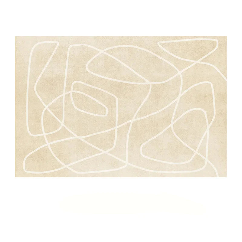 Thalirion Japanese Minimalist Area Rug | Plush Soft Non-Slip Carpet | Large Bedroom & Living Room Floor Rug