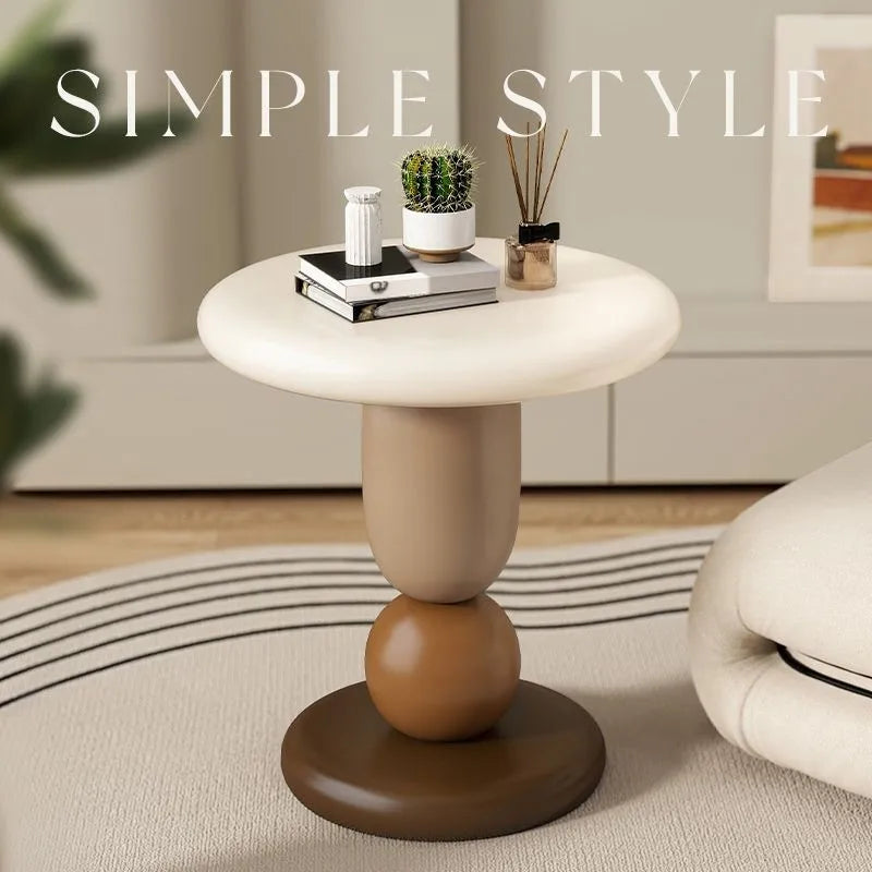Arvello Medieval Rolling Coffee Table with Storage Niche | Wooden Side Table | Multifunctional Coffee Table or Nightstand