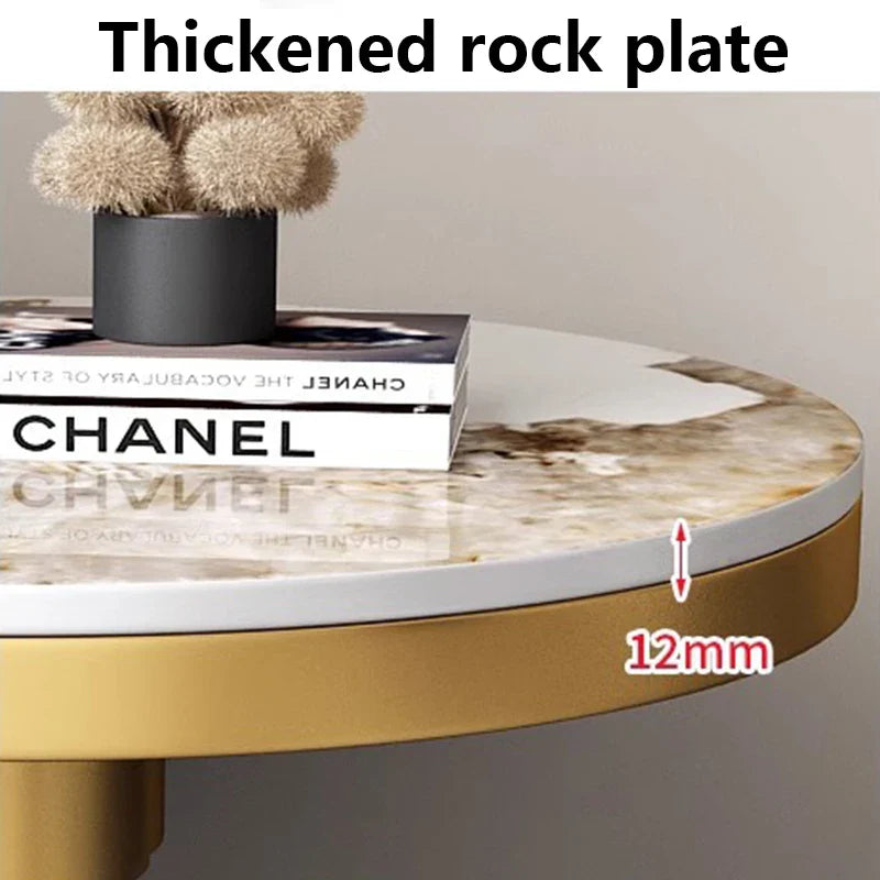 Elarian Modern Round Luxury Coffee Table | Metal & Marble Accent Table | Nordic Minimalist Center Table