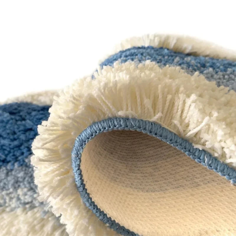 Waven Wave Tufted Carpet | Soft Plush Non-Slip Area Rug | Ocean-Inspired Bathroom, Bedroom & Living Room Mat